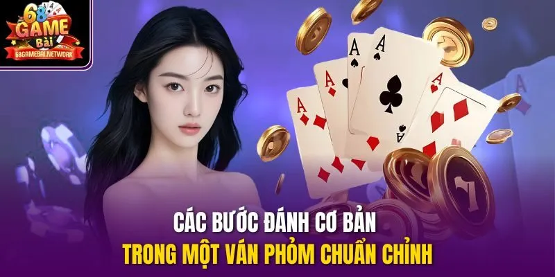 Các bước đánh cơ bản trong một ván phỏm chuẩn chỉnh