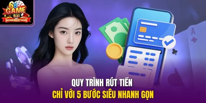Quy trình rút tiền chỉ với 5 bước siêu nhanh gọn