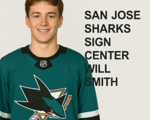 San Jose Sharks Sign Center Will Smith