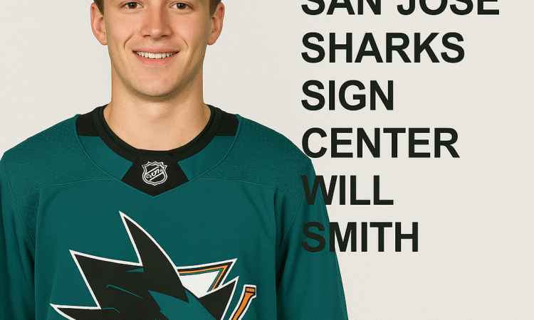 San Jose Sharks Sign Center Will Smith